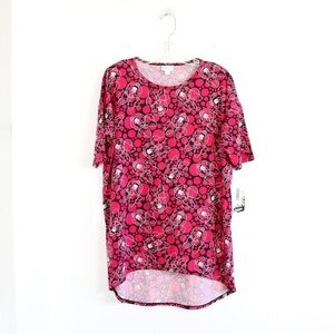 NWT Lularoe Irma tunic top Disney Minnie Mouse S pink loungewear long line soft